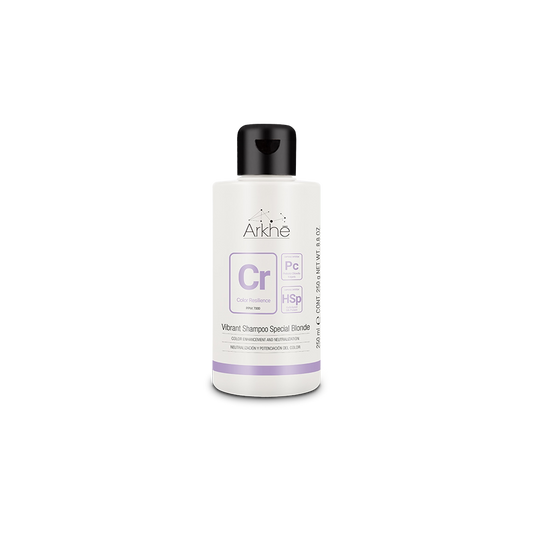 Arkhé Vibrant Shampoo  Special Blonde PROLONGA EL COLOR + COMBATE LA OXIDACIÓN + SELLADOR 250ml
